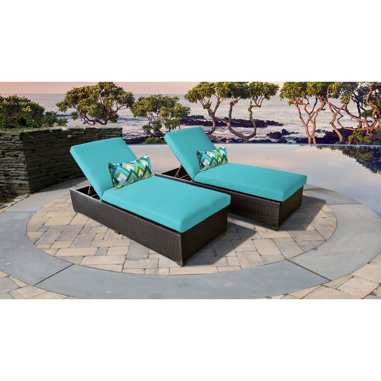 Sol 72 Outdoor Fernando Outdoor Wicker Chaise Lounge Set